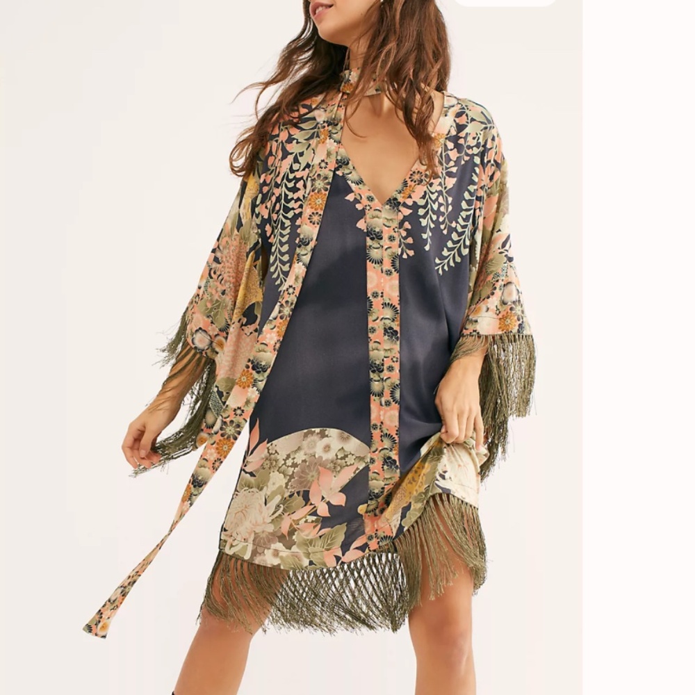 Free People Willow Tassel Dress Size Large